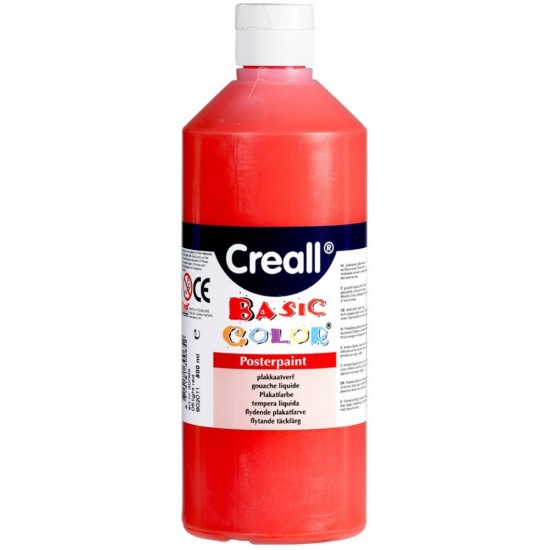 ΤΕΜΠΕΡΑ BASICCOLOR 500ml RED ΤΕΜΠΕΡΑ BASICCOLOR 500ml RED