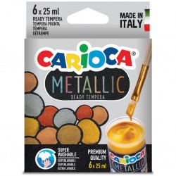 ΤΕΜΠΕΡΕΣ CARIOCA METALIC ΣΕΤ 6ΧΡΩΜ χ 25ml (35gr) ΤΕΜΠΕΡΕΣ CARIOCA METALIC ΣΕΤ 6ΧΡΩΜ χ 25ml (35gr)