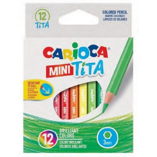 ΞΥΛΟΜΠΟΓΙΕΣ CARIOCA 42323 MINI TITA 12τεμ (7cm)