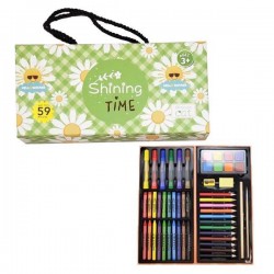 Σετ ζωγραφικής 50 τεμ. σε βαλιτσάκι "Daisies" Υ13x27x4,5εκ.