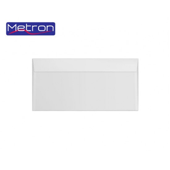 METRON ΦΑΚΕΛΟΣ ΚΑΡΡΕ ΑΥΤΟΚΟΛΛΗΤΟ 11x23cm 90gr ΛΕΥΚΟΣ