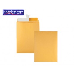 METRON ΦΑΚΕΛΟΣ ΣΑΚΟΥΛΑ ΑΥΤΟΚΟΛΛΗΤΟ 23x32cm 90gr ΚΑΦΕ