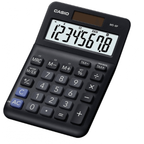CASIO ΑΡΙΘΜΟΜΗΧΑΝΗ ΑΠΟΦΟΡΟΛΟΓΗΣΗΣ 8 ΨΗΦΙΩΝ 14.8x10.1cm MS-8F