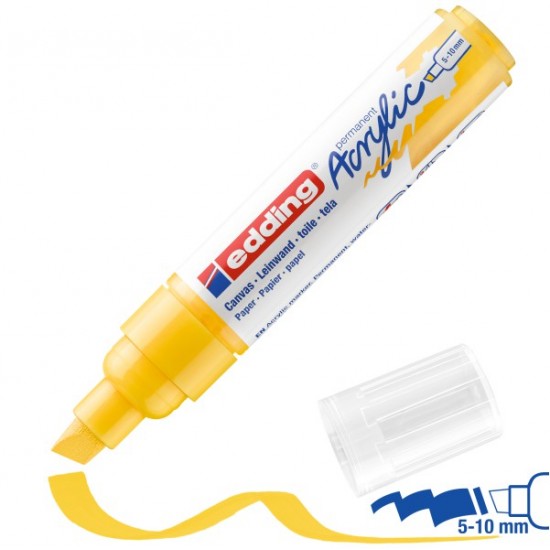 Ακρυλικός μαρκαδόρος edding 5000 5-10mm Traffic yellow