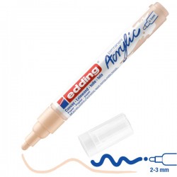Ακρυλικός μαρκαδόρος edding 5100 2-3mm Warm beige Ακρυλικός μαρκαδόρος edding 5100 2-3mm Warm beige