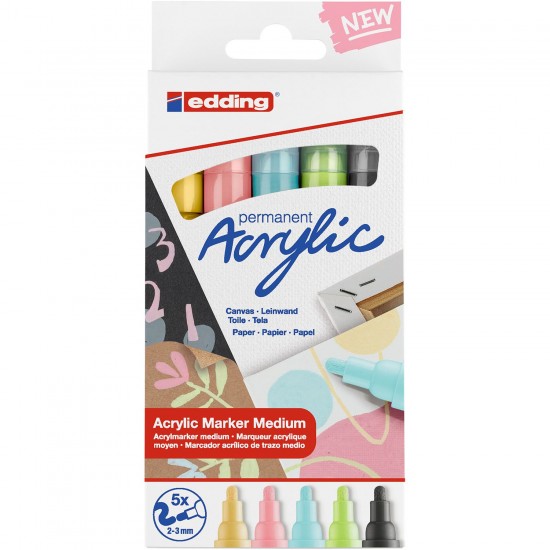 Ακρυλικός μαρκαδόρος edding 5100 2-3mm Pastel