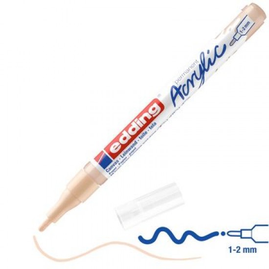 Ακρυλικός μαρκαδόρος edding 5300 1-2mm Warm beige