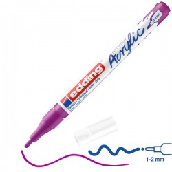 Ακρυλικός μαρκαδόρος edding 5300 1-2mm Berry Ακρυλικός μαρκαδόρος edding 5300 1-2mm Berry