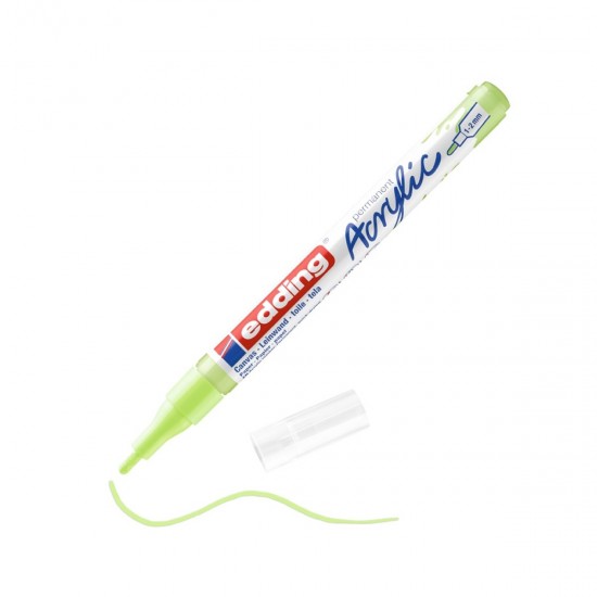 Ακρυλικός μαρκαδόρος edding 5300 1-2mm Pastel green Ακρυλικός μαρκαδόρος edding 5300 1-2mm Pastel green