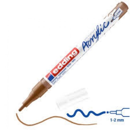 Ακρυλικός μαρκαδόρος edding 5300 1-2mm Hazel Ακρυλικός μαρκαδόρος edding 5300 1-2mm Hazel