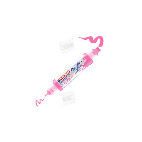 Ακρυλικός μαρκαδόρος edding 5400 2-3mm/5-10mm Fluorescent Pink
