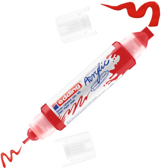 Ακρυλικός μαρκαδόρος edding 5400 3D 2-3mm/5-10mm Traffic red