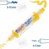Ακρυλικός μαρκαδόρος edding 5400 3D 2-3mm/5-10mm Traffic yellow