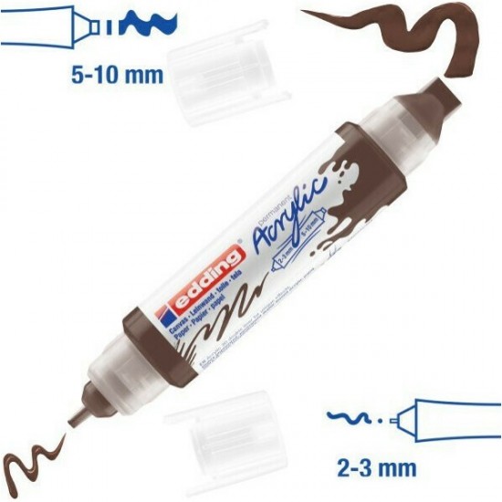 Ακρυλικός μαρκαδόρος edding 5400 3D 2-3mm/5-10mm Chocolate brown Ακρυλικός μαρκαδόρος edding 5400 3D 2-3mm/5-10mm Chocolate brown