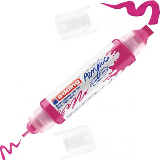 Ακρυλικός μαρκαδόρος edding 5400 3D 2-3mm/5-10mm Telemagenta