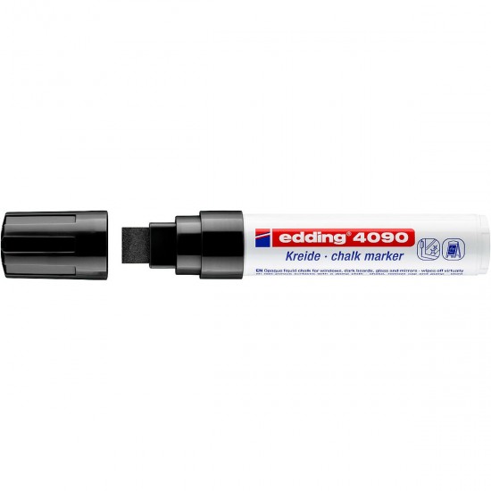 Μαρκαδόρος κιμωλίας edding 4090 Μαύρο