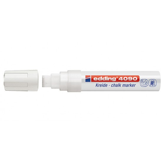 Μαρκαδόρος κιμωλίας edding 4090 Λευκό