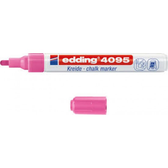 Μαρκαδόρος κιμωλίας edding 4095 Ροζ νέον