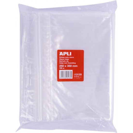 APLI ZIPPER BAG 250X350mm σακούλα 100 τεμ