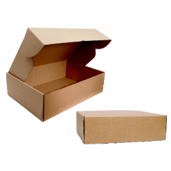 METRON ΚΟΥΤΙ ΔΙΑΝΟΜΗΣ ΧΑΡΤΙΝΟ ΚΡΑΦΤ 39x30x14cm ΚΑΦΕ