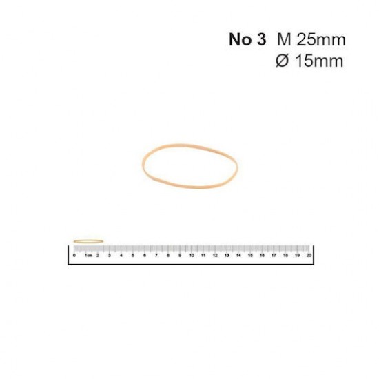 Λάστιχα Νο 3 25 Øx1.4x1.4χιλ. (1kg)