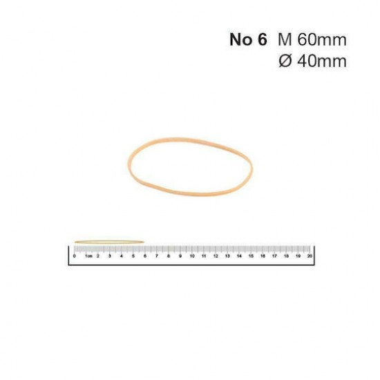 Λάστιχα Νο 6 40 Øx1.4x1.4χιλ. (1kg)