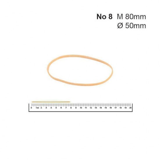 Λάστιχα Νο 8 50 Øx1.4x1.4χιλ. (1kg)