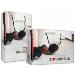 Next χάρτινη τσάντα I love Greece Υ24x23x10 1 ΤΕΜΑΧΙΟ
