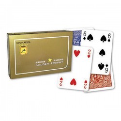 Τράπουλα πλαστική Golden Trophy Ramino(διπλή θήκη) Τράπουλα πλαστική Golden Trophy Ramino(διπλή θήκη)
