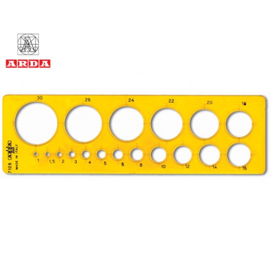 ARDA ΣΤΕΝΣΙΛ ΚΥΚΛΩΝ ΜΙΚΡΑ 7128