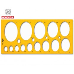 ARDA ΣΤΕΝΣΙΛ ΕΛΛΕΙΨΕΙΣ ΜΕΓΑΛΟ 7135 ARDA ΣΤΕΝΣΙΛ ΕΛΛΕΙΨΕΙΣ ΜΕΓΑΛΟ 7135