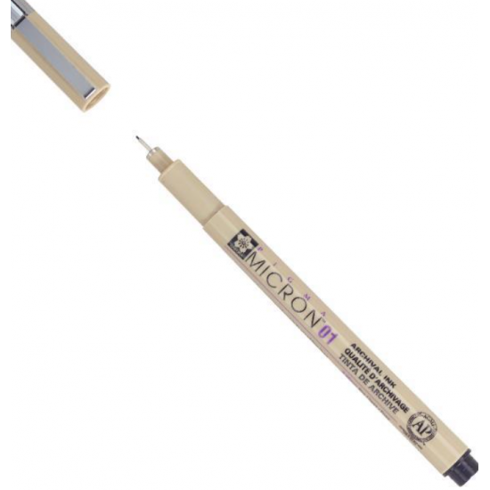 Sakura Pigma Micron μαρκαδόρος σχεδίου 01 0.25 mm μαύρο