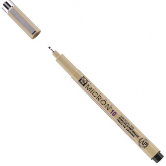 Sakura Pigma Micron μαρκαδόρος σχεδίου 10 0.6 mm μαύρο