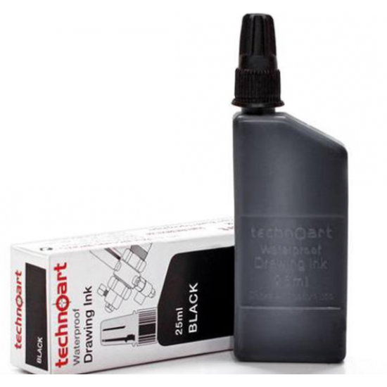 Isomars μελάνι για ραπιδογράφο μαύρο 25ml
