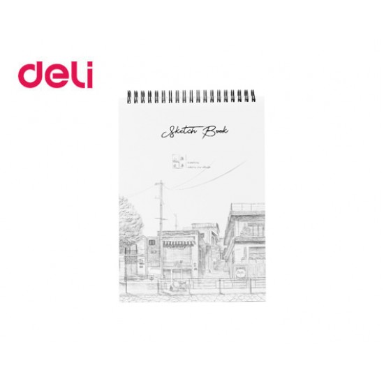 DELI ΜΠΛΟΚ ΣΧΕΔΙΟΥ ΣΠΙΡΑΛ 40Φ Β5 (252x179mm) 100gr DELI ΜΠΛΟΚ ΣΧΕΔΙΟΥ ΣΠΙΡΑΛ 40Φ Β5 (252x179mm) 100gr