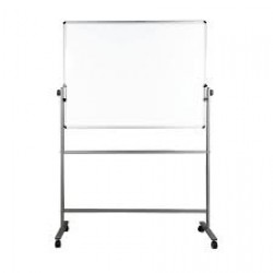 DELI ΠΙΝΑΚΑΣ ΤΡΟΧΗΛΑΤΟΣ ΔΙΠΛΟΣ ΜΑΓΝΗΤΙΚΟΣ ΜΕΤΑΛΛΙΚΟ ΠΛΑΙΣΙΟ 90x120cm ΛΕΥΚΟΣ