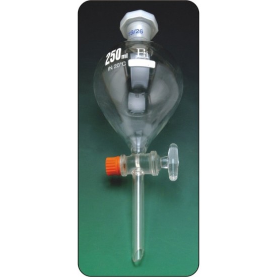 Διαχωριστική χοάνη 100ml με στρόφιγγα Διαχωριστική χοάνη 100ml με στρόφιγγα
