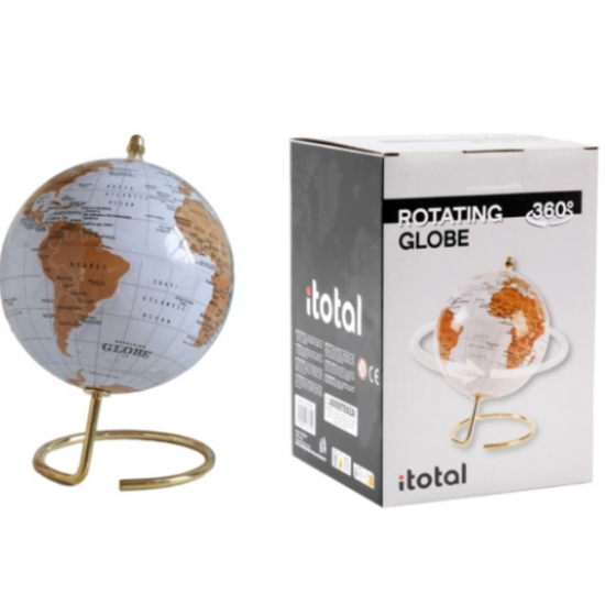 ΥΔΡΟΓΕΙΟΣ i-TOTAL CM3312E ROTATING MAP WITH BASE WHITE 14cm