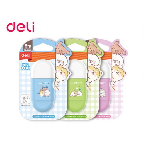 DELI ΔΙΟΡΘΩΤΙΚΗ ΤΑΙΝΙΑ BLISTER 5mmx8m MIYOU ΑΣΣΟΡΤΙ