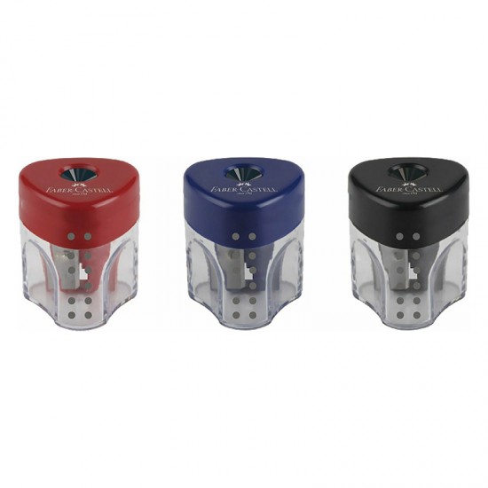 Ξύστρα Faber Castell Grip Auto Μονή BL/B/R 183401