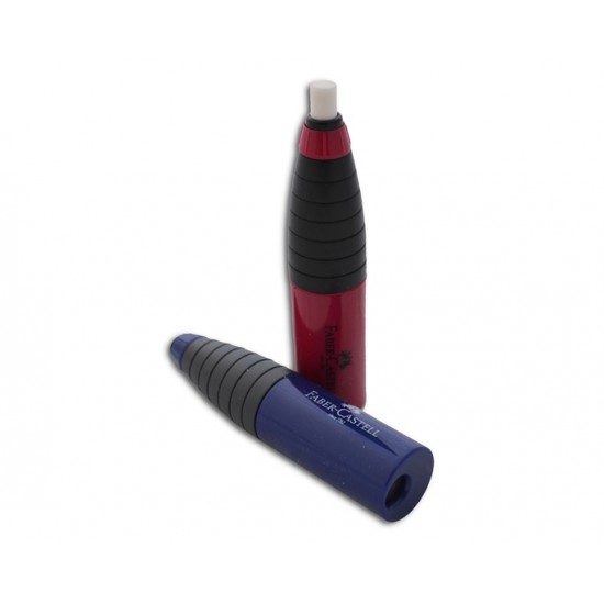 Ξύστρα & Σβήστρα Faber Castell Combi Φουξ Μπλε 184401