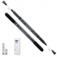 Centropen διπλός μαρκαδόρος ανεξίτηλος cd μαύρο 0,6 & 2,5mm