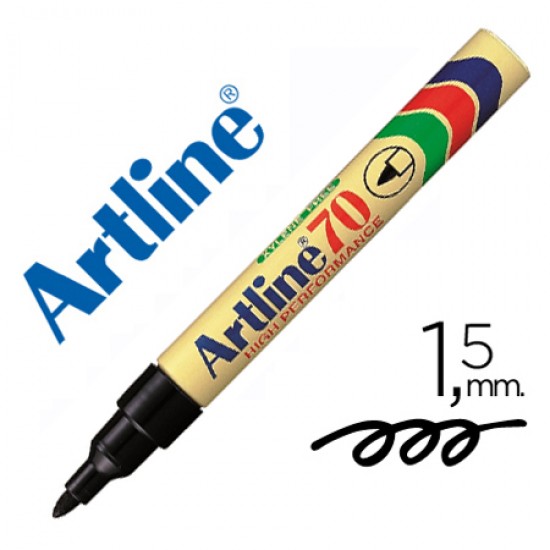 ΜΑΡΚΑΔΟΡΟΣ ARTLINE ΟΙΝΟΠΝΕΥΜΑΤΟΣ EK-70 ΣΤΡΟΓΓ. ΜΥΤΗ 1,5mm ΜΑΥΡΟΣ