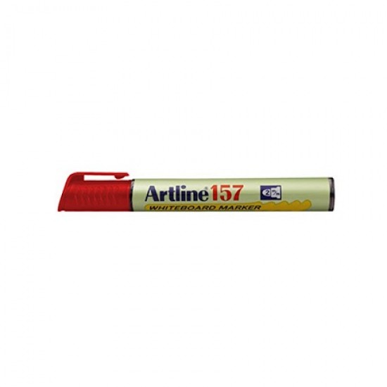 ΜΑΡΚΑΔΟΡΟΣ ARTLINE ΑΣΠΡΟΥ ΠΙΝΑΚΑ EK-157 ΣΤΡΟΓΓΥΛΗ ΜΥΤΗ 2,0mm ΚΟΚΚΙΝΟΣ