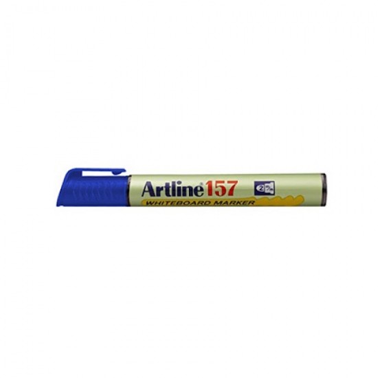 ΜΑΡΚΑΔΟΡΟΣ ARTLINE ΑΣΠΡΟΥ ΠΙΝΑΚΑ EK-157 ΣΤΡΟΓΓΥΛΗ ΜΥΤΗ 2,0mm ΜΠΛΕ
