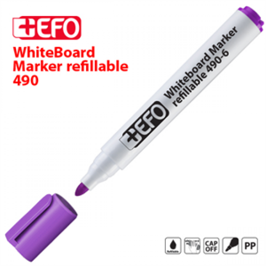 Μαρκαδόρος Πίνακα +Efo 490-6 Μωβ