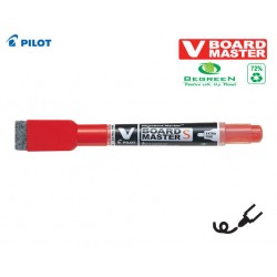PILOT ΜΑΡΚΑΔΟΡΟΣ ΠΙΝΑΚΟΣ ΜΕ ΣΠΟΓΓΟ V-BOARD EXTRA FINE BEGREEN ΚΟΚΚΙΝΟ