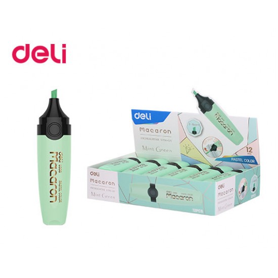 DELI ΜΑΡΚΑΔΟΡΟΣ ΥΠΟΓΡΑΜΜΙΣΗΣ ΠΛΑΚΕ 1-5mm MACARON ΠΡΑΣΙΝΟ