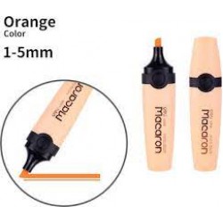 DELI ΜΑΡΚΑΔΟΡΟΣ ΥΠΟΓΡΑΜΜΙΣΗΣ ΠΛΑΚΕ 1-5mm MACARON ΠΟΡΤΟΚΑΛΙ