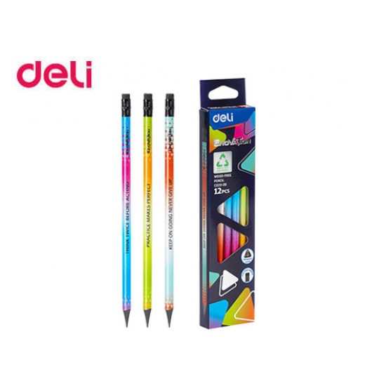 DELI ΜΟΛΥΒΙ 3/ΓΩΝΟ ΜΕ ΓΟΜΑ 2B WOOD-FREE BLISTER ENOVATION ΑΣΣΟΡΤΙ DELI ΜΟΛΥΒΙ 3/ΓΩΝΟ ΜΕ ΓΟΜΑ 2B WOOD-FREE BLISTER ENOVATION ΑΣΣΟΡΤΙ